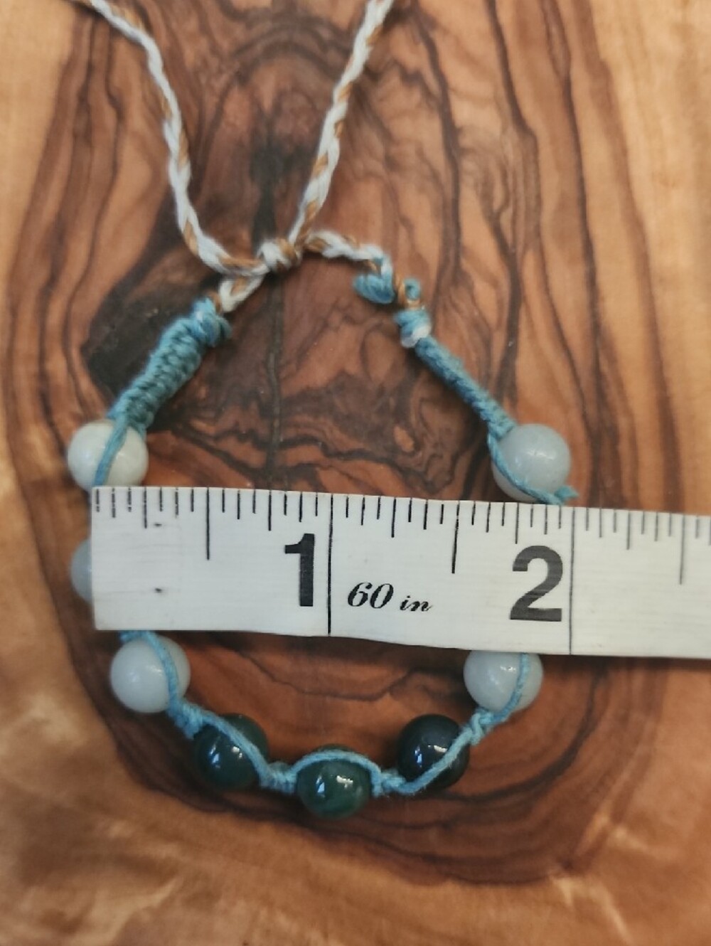 ⚡️Flash Sale⚡️Handmade Blue Beaded Macrame Bracelet - Picture 3 of 4